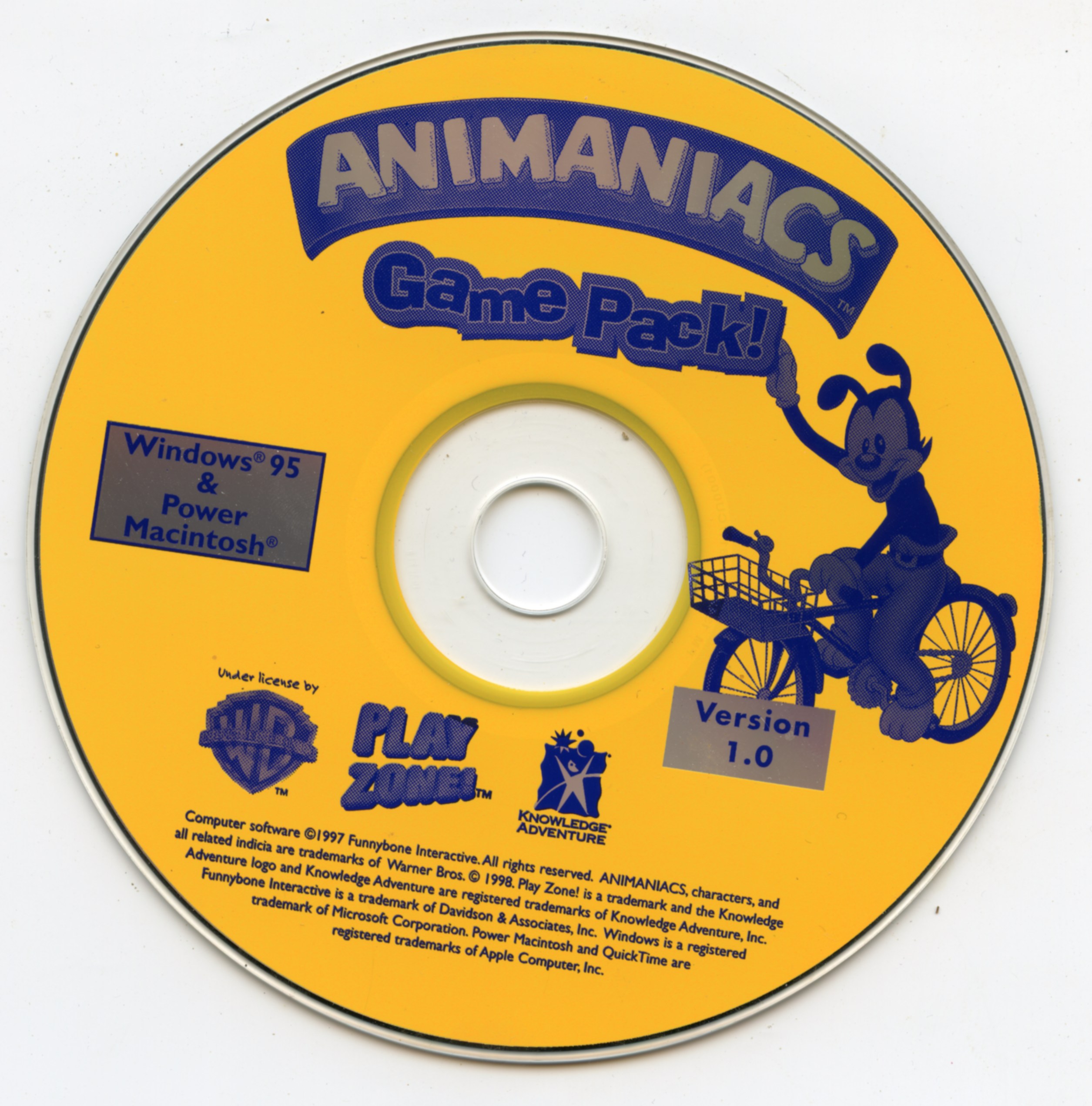 Animaniacs Game Pack Version 1.0 (1997) Free Download, Borrow, and